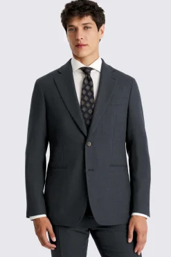 Tailored Fit Blue Twill Suit