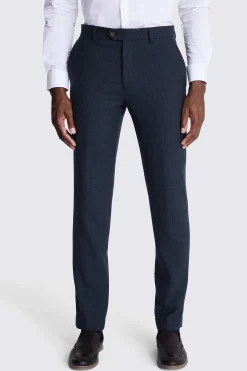 Tailored Fit Blue Twill Trousers