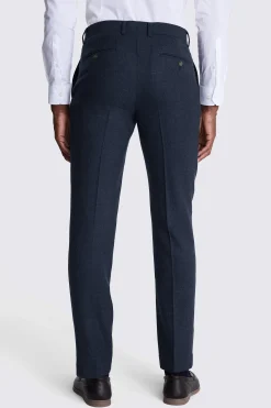 Tailored Fit Blue Twill Trousers