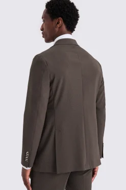 Tailored Fit Brown Seersucker Suit