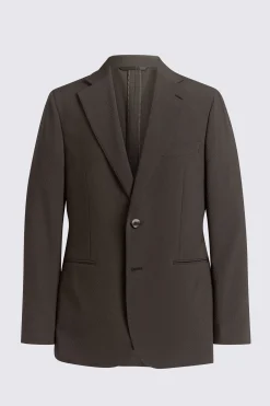 Tailored Fit Brown Seersucker Suit