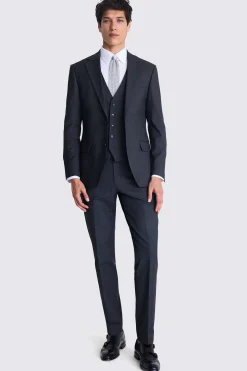 Tailored Fit Charcoal Stretch Suit