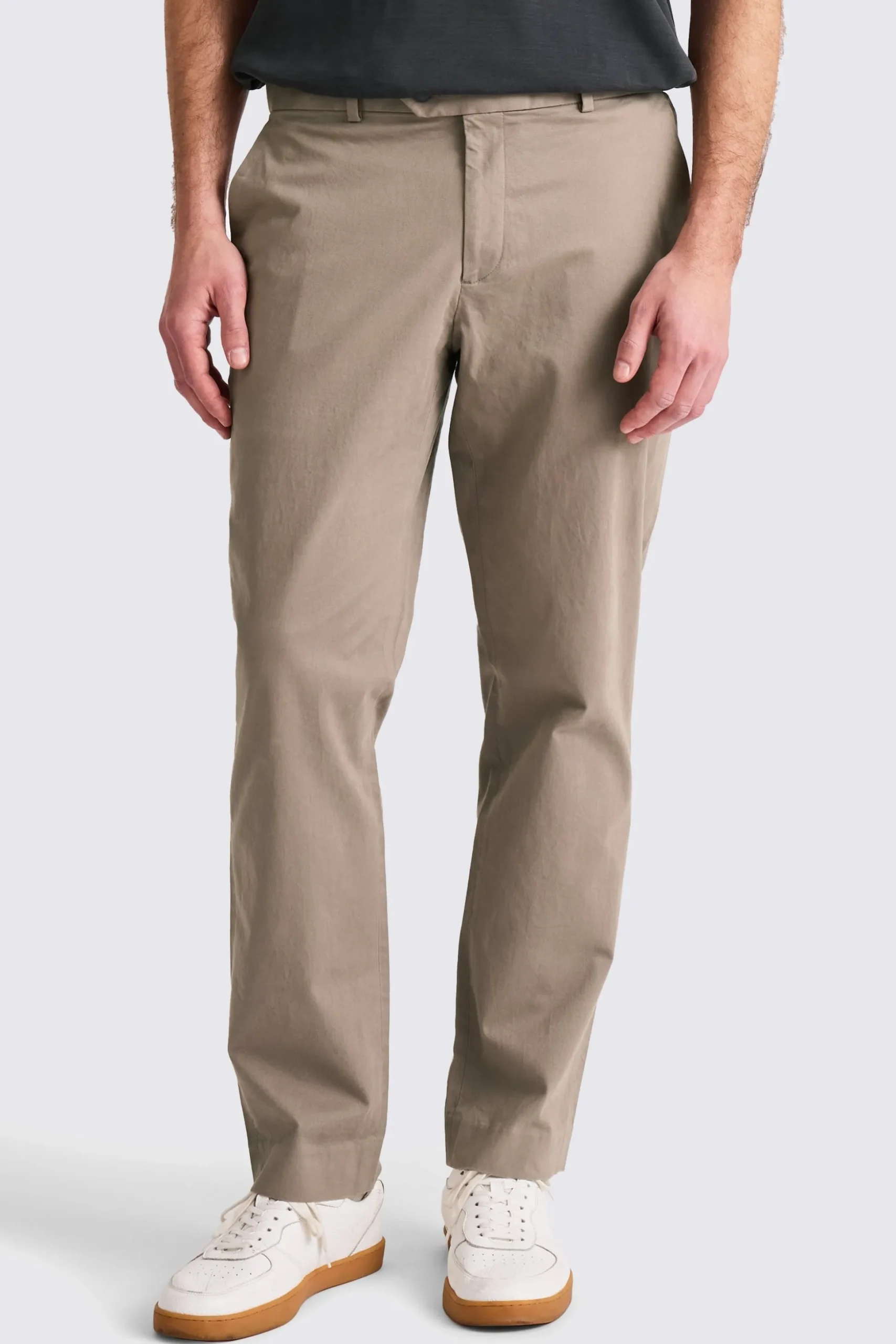 Tailored Fit Dark Taupe Chino