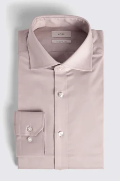 Tailored Fit Dusty Pink Stretch Shirt