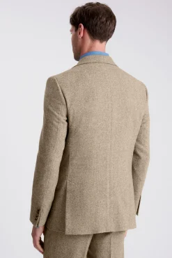 Tailored Fit Gold Herringbone Tweed Suit