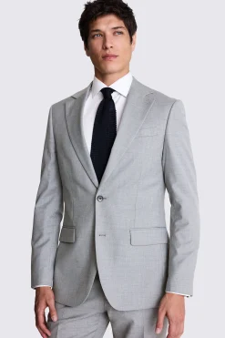 Tailored Fit Grey Stretch Suit