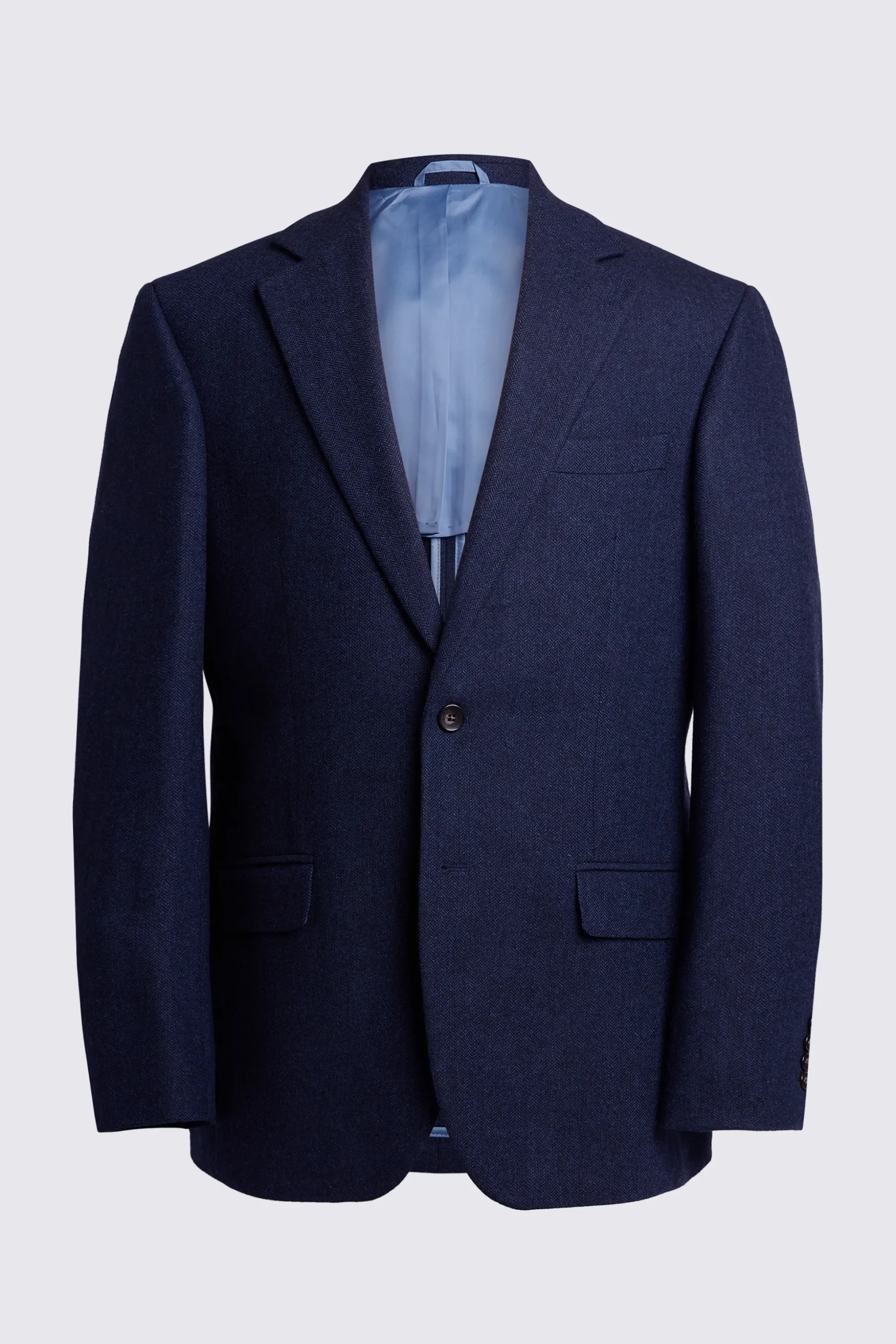 Tailored Fit Ink Herringbone Suit