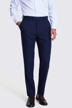 Tailored Fit Ink Herringbone Trousers