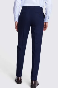 Tailored Fit Ink Herringbone Trousers