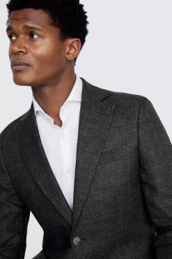 Tailored Fit Khaki Linen Suit