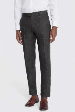 Tailored Fit Khaki Linen Suit
