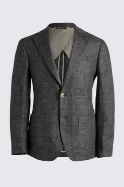 Tailored Fit Khaki Linen Suit