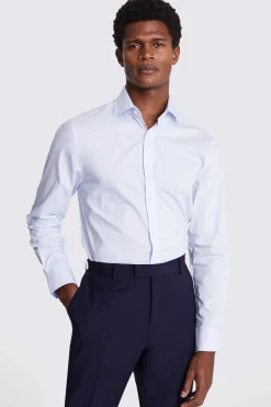 Tailored Fit Light Blue Stretch Shirt