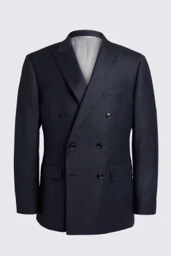 Tailored Fit Navy Check Performance Suit