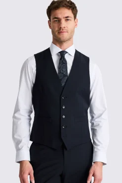 Tailored Fit Navy Performance Waistcoat