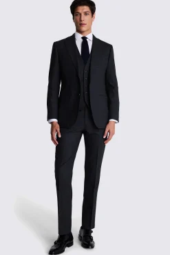 Tailored Fit Navy Puppytooth Performance Suit