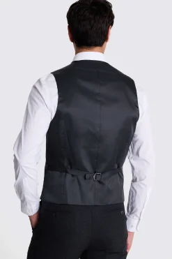 Tailored Fit Navy Puppytooth Waistcoat