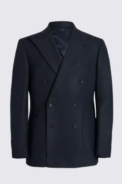 Tailored Fit Navy Slub Suit