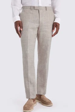 Tailored Fit Oatmeal Linen Suit