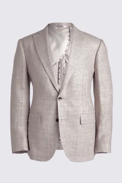 Tailored Fit Oatmeal Linen Suit