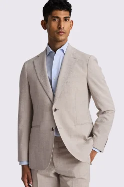 Tailored Fit Oatmeal Seersucker Suit