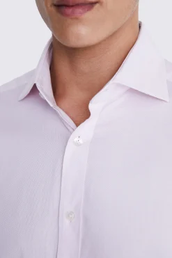 Tailored Fit Pink Dobby Stretch Shirt
