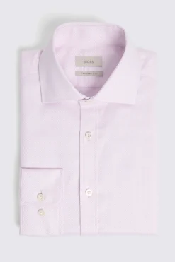 Tailored Fit Pink Dobby Shirt