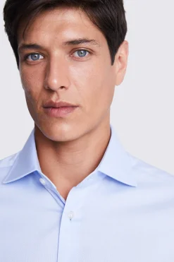 Tailored Fit Sky Dobby Stretch Shirt