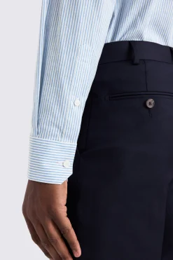 Tailored Fit Sky Oxford Stripe Stretch Shirt
