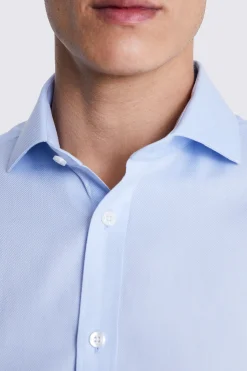 Tailored Fit Sky Royal Oxford Non Iron Shirt