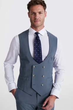 Tailored Fit Steel Blue Performance Waistcoat