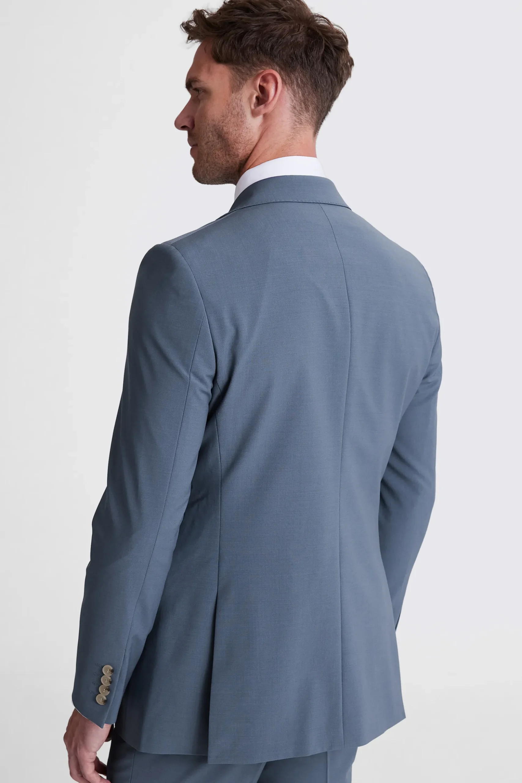 Tailored Fit Steel Blue Performance Suit