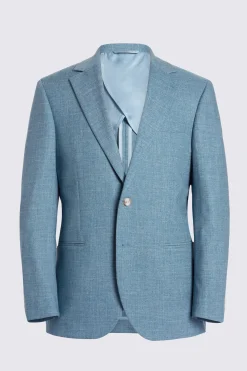 Tailored Fit Teal Slub Suit