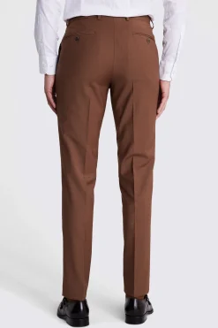 Tailored Fit Tobacco Performance Trousers