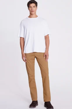 Tailored Fit Tobacco Stretch Chinos