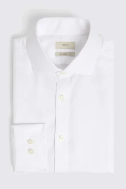 Tailored Fit White Royal Oxford Non Iron Shirt