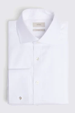 Tailored Fit White Twill Shirt