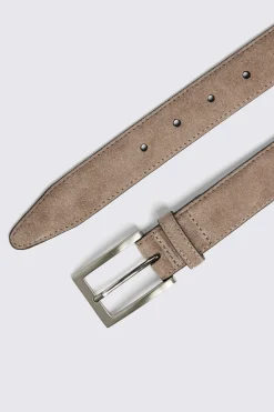 Taupe Classic Suede Belt