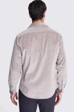 Taupe Corduroy Overshirt