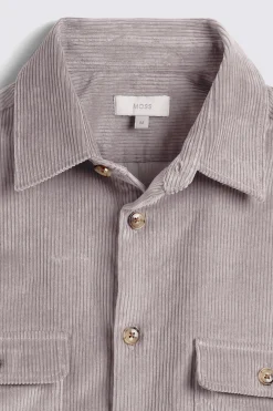 Taupe Corduroy Overshirt