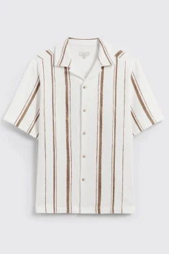 Taupe Cuban Stripe Shirt
