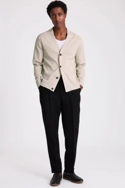 Taupe Four Button Cardigan