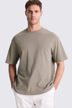 Taupe Heavy Weight Crew-Neck T-Shirt