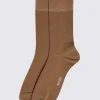 Taupe Herringbone Socks