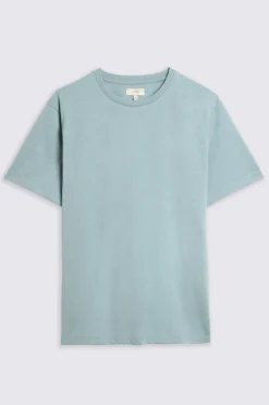 Teal Melange Crew-Neck T-Shirt