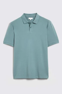 Teal Piqué Polo Shirt
