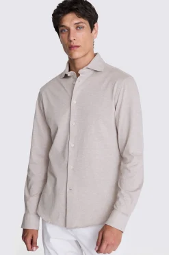 Tessilmaglia Neutral Piqué Knit Shirt