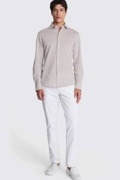 Tessilmaglia Neutral Piqué Knit Shirt