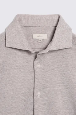 Tessilmaglia Neutral Piqué Knit Shirt