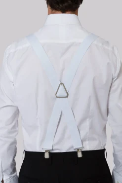 White Clip-On Braces